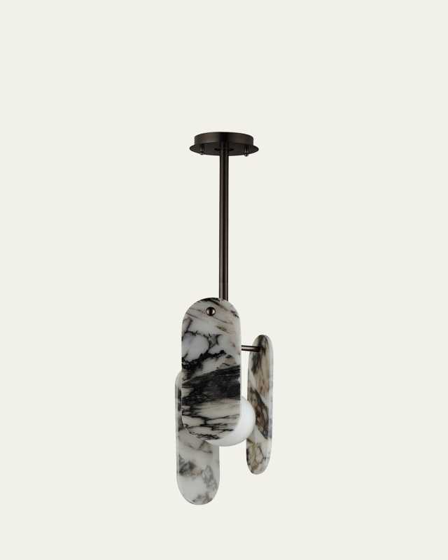 Nina Magon Design from Studio M Megalith Stem Hung Pendant Striae Arya